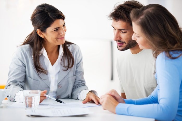 Couple meeting with financial advisor