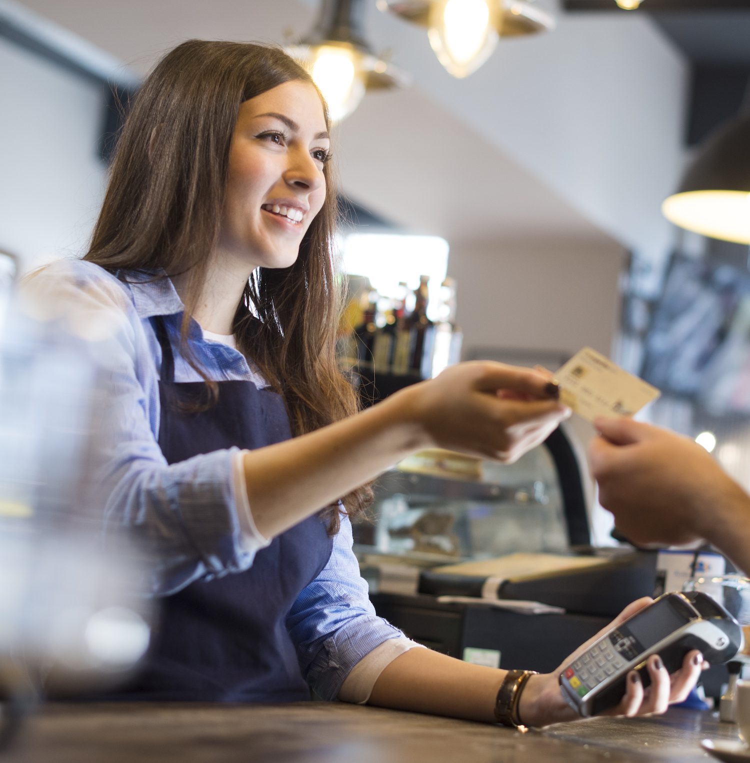 coffee shop credit card payment